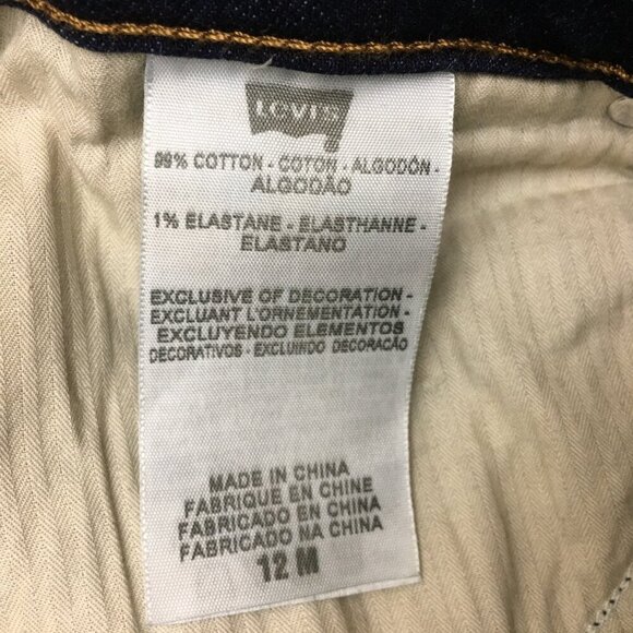 Levi's Women's Jeans Demi Curve Classic Slim Straight Leg Dark Wash size 12 - Picture 8 of 9